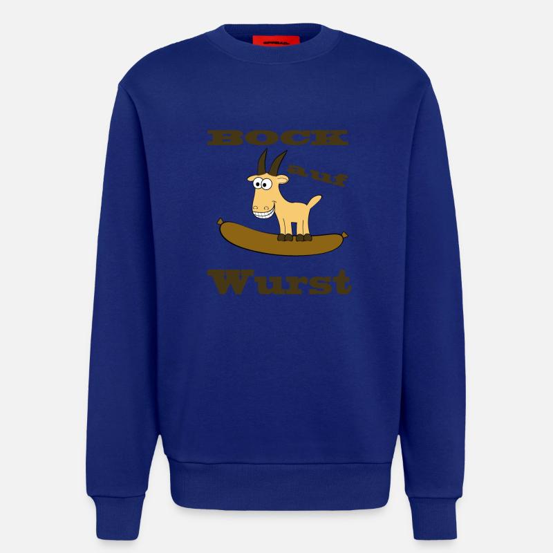 Comic Bock - Bock auf Wurst - Sweatshirt - made by SPREAD  - Iconic Blue