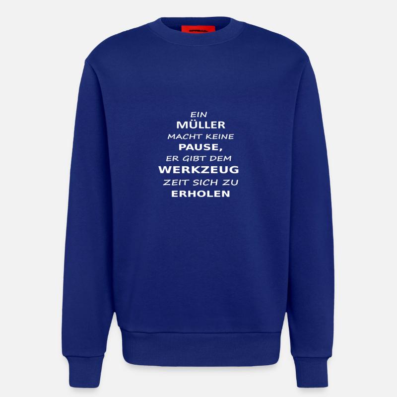 mueller - Sweatshirt - made by SPREAD  - Iconic Blue