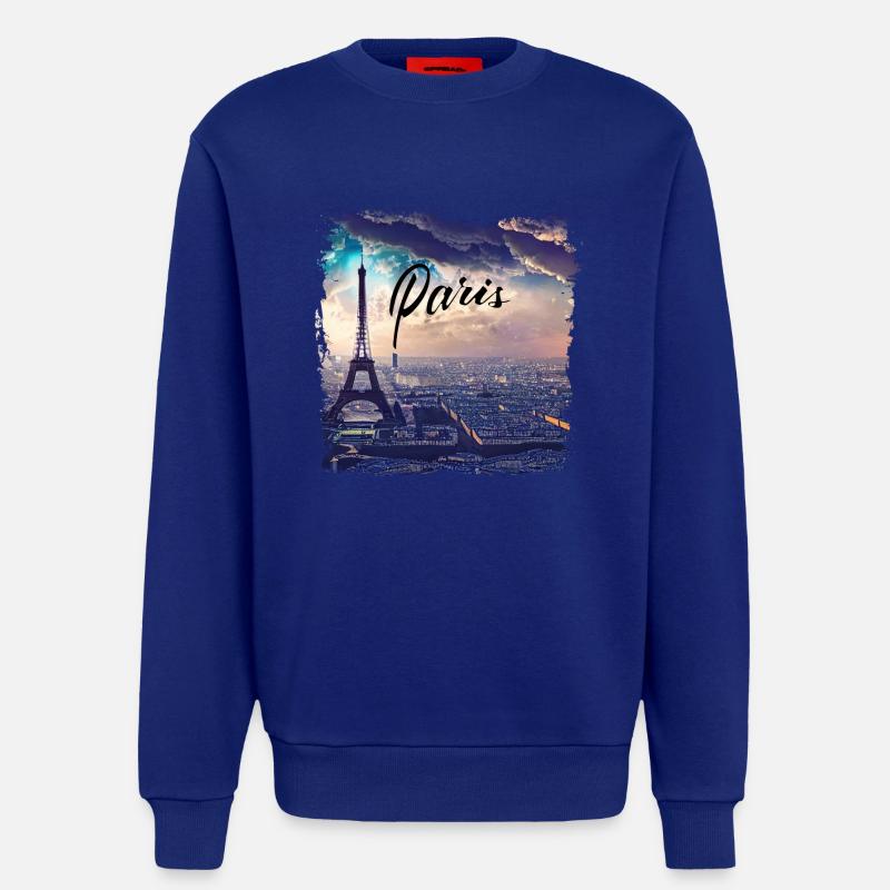 Paris Eiffelturm Casual Style - Sweatshirt - made by SPREAD  - Iconic Blue