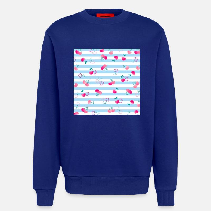 Kirsche Muster Cherry Pattern - Sweatshirt - made by SPREAD  - Iconic Blue
