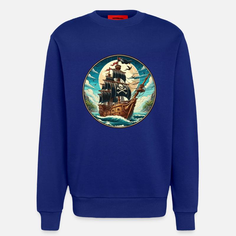 Pirate ship large - Sweatshirt - made by SPREAD  - Iconic Blue