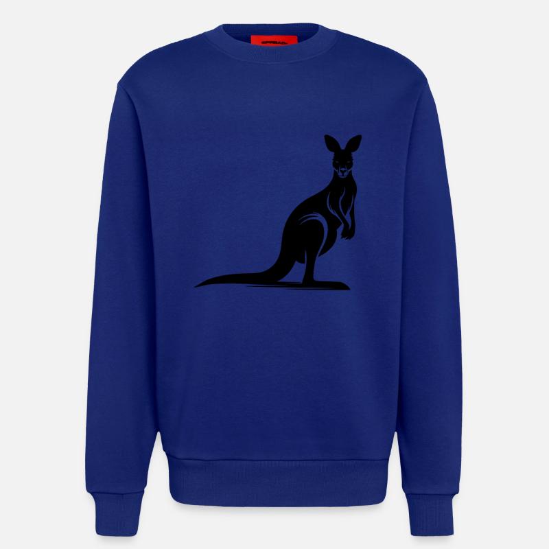 Silhouette eines anmutigen Kängurus - Sweatshirt - made by SPREAD  - Iconic Blue