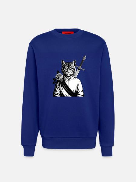 Die Samurai-Katze, die Bushido-Katze - Sweatshirt - made by SPREAD - Iconic Blue