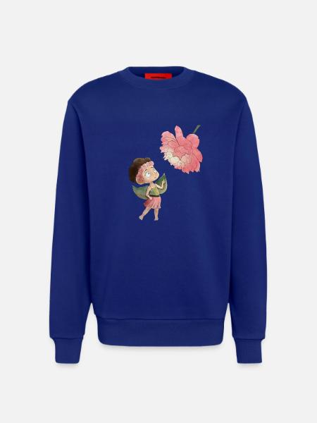 Magical fairy with peony - Sweatshirt - made by SPREAD - Iconic Blue