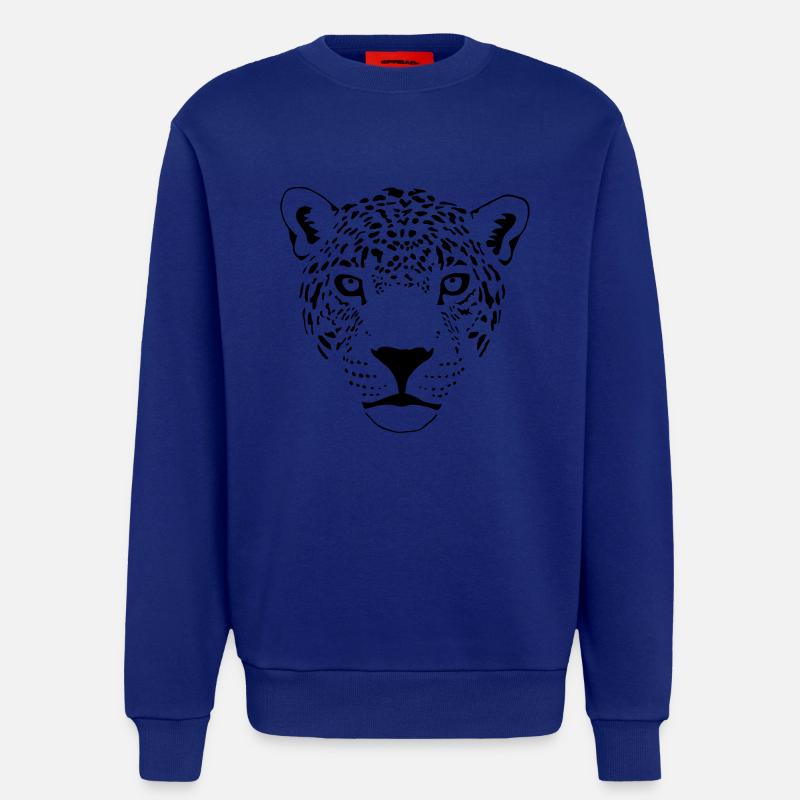 cougar cat panther leopard cheetah - Sweatshirt - made by SPREAD  - Iconic Blue