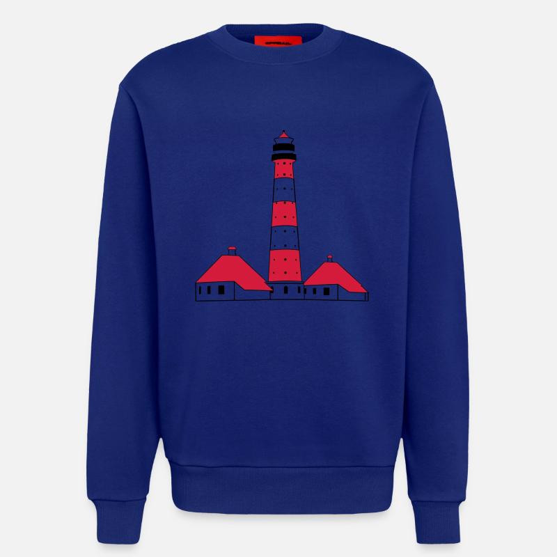 Westerhever Leuchtturm - Sweatshirt - made by SPREAD  - Iconic Blue