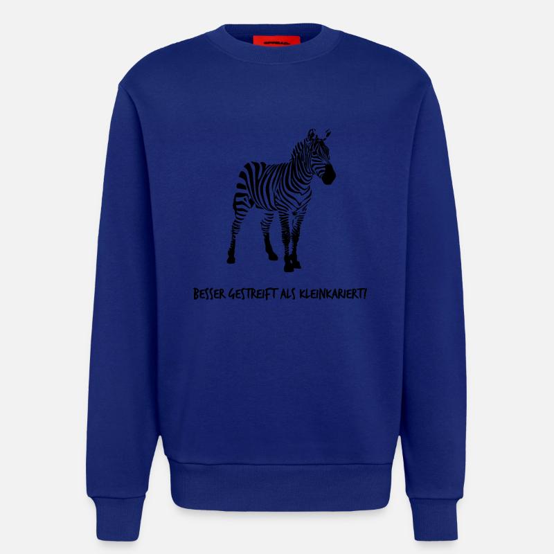 Zebra - Sweatshirt - made by SPREAD  - Iconic Blue
