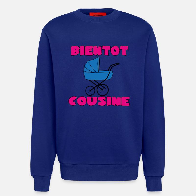 BALD EIN COUSIN - Sweatshirt - made by SPREAD  - Iconic Blue