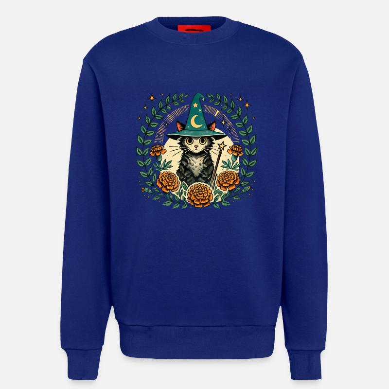 Wizard Kitty Katze - Sweatshirt - made by SPREAD - Iconic Blue