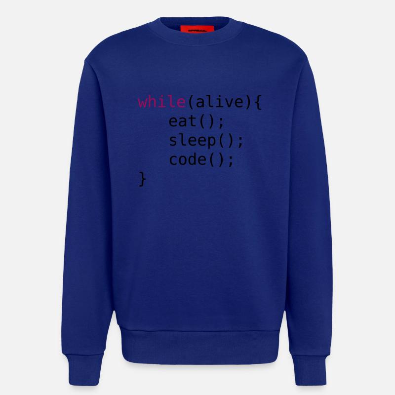 Lustiger Code Quellcode - Sweatshirt - made by SPREAD  - Iconic Blue