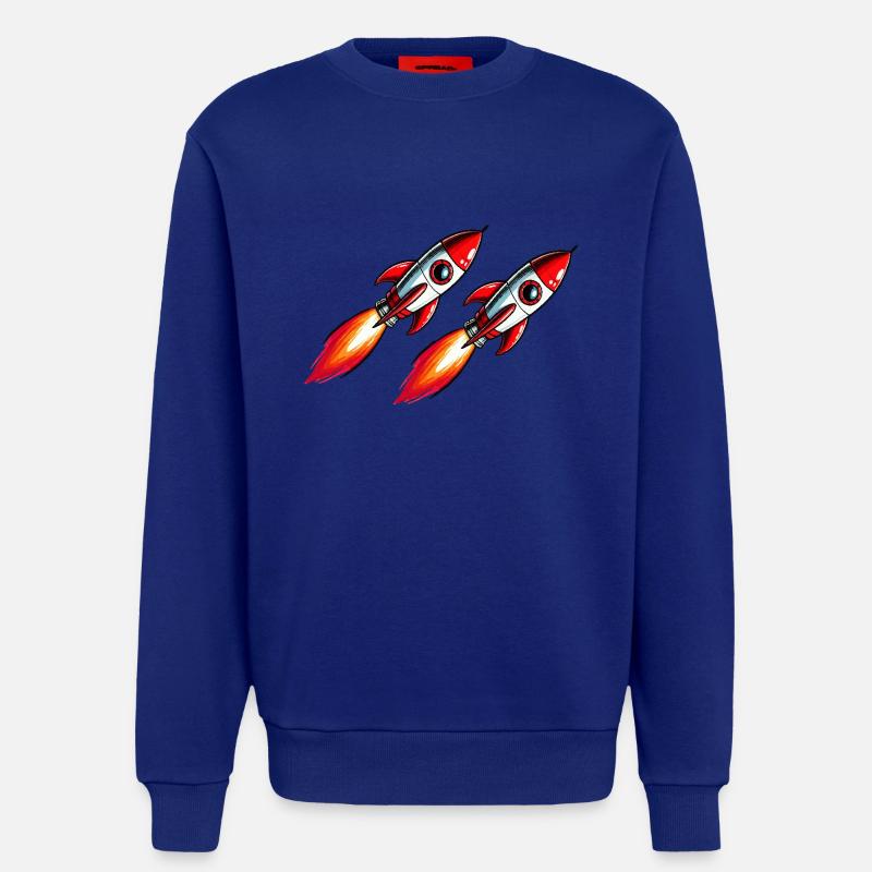 Rakete Comic - Sweatshirt - made by SPREAD  - Iconic Blue