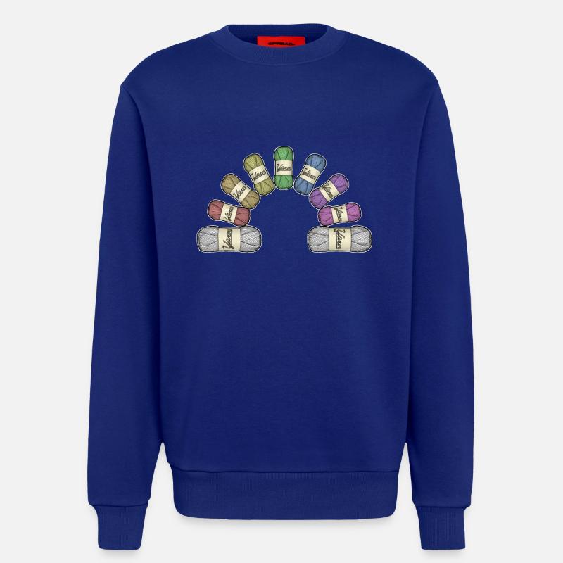 Regenbogen oder Garn - Sweatshirt - made by SPREAD  - Iconic Blue