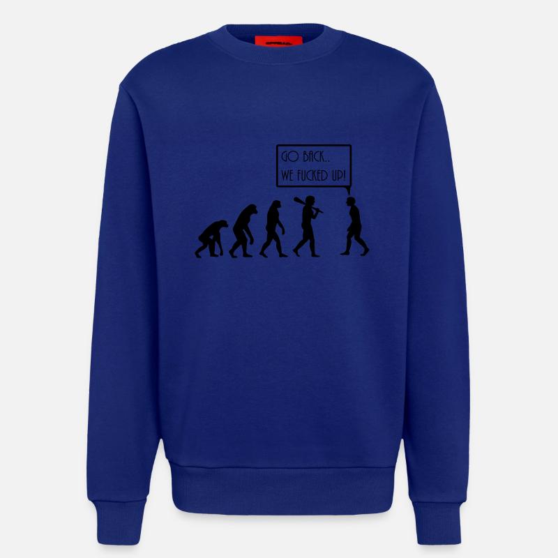evolution - Sweatshirt - made by SPREAD  - Iconic Blue