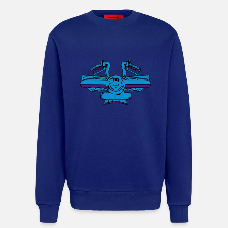 Ein Hintergrund-Controller - Sweatshirt - made by SPREAD  - Iconic Blue