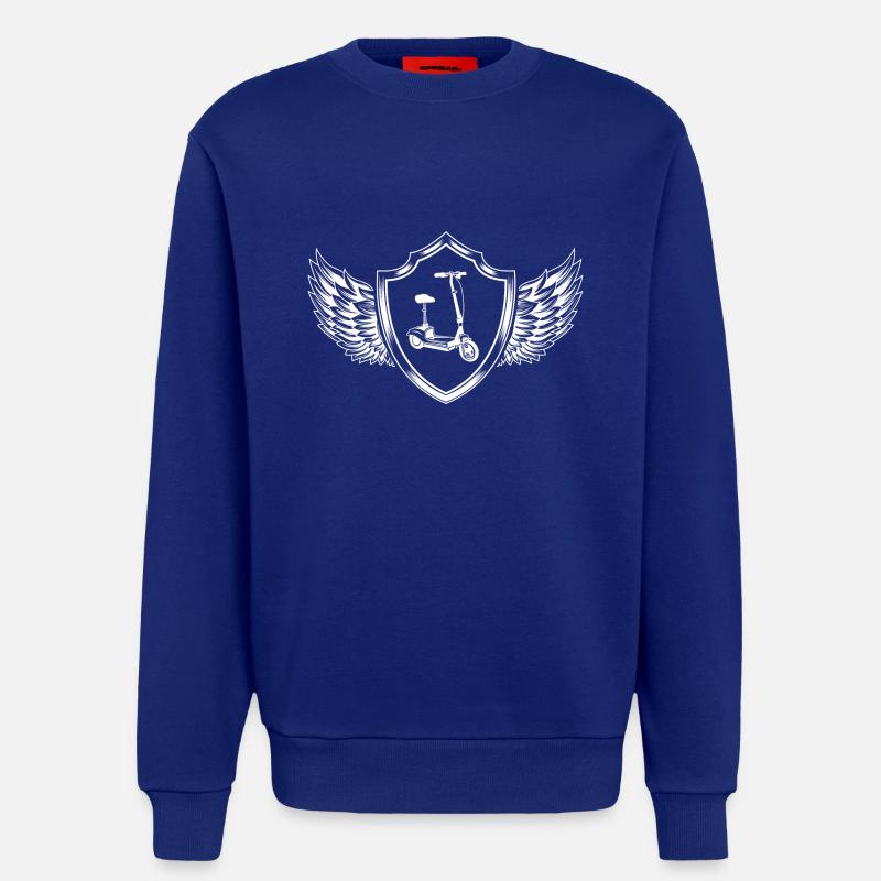E-roller Schild E Scooter - Sweatshirt - made by SPREAD  - Iconic Blue