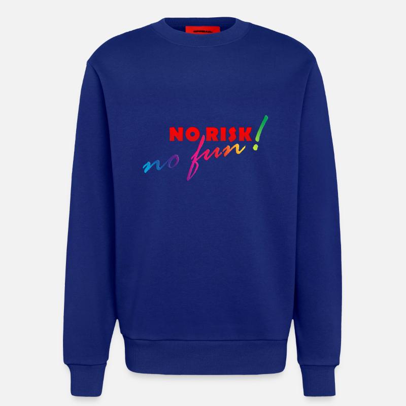 AUCUN RISQUE - NO FUN - Sweat bio décontracté fabriqué en UE - Iconic Blue