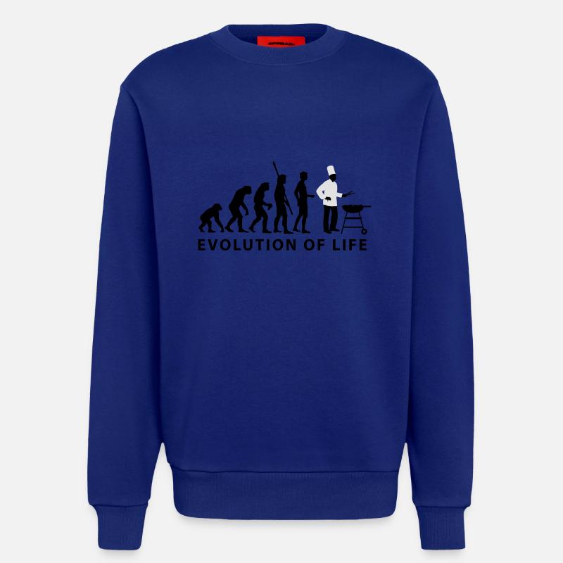 evolution_grill_e_2c - Sweat bio décontracté fabriqué en UE - Iconic Blue