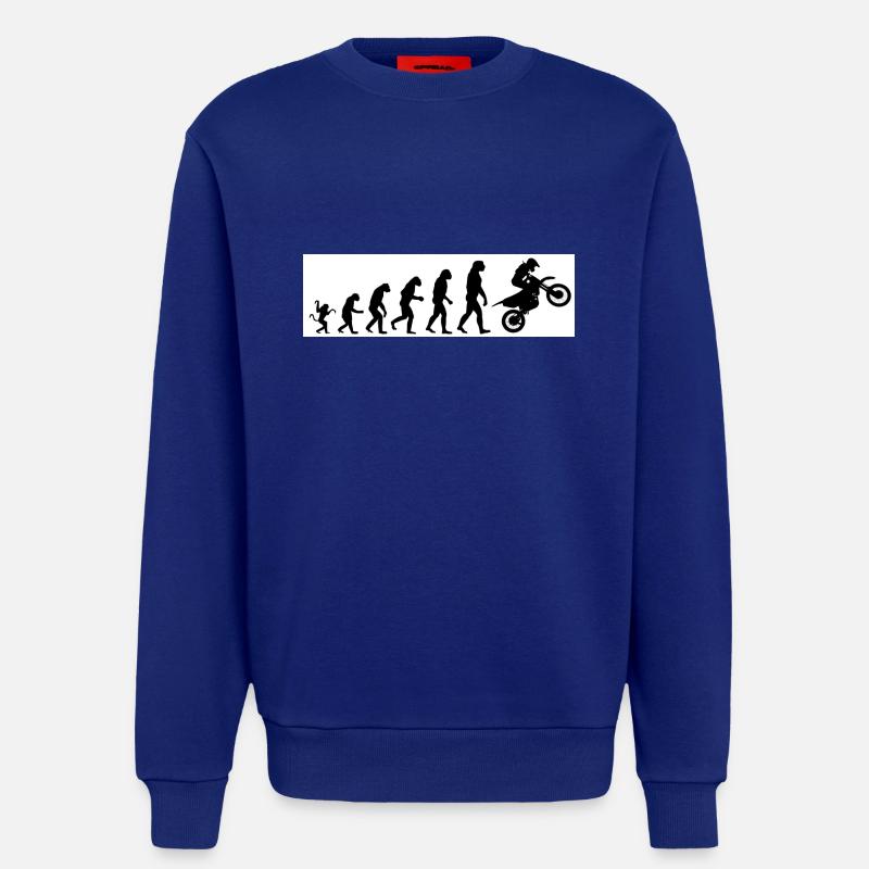 Evolution Motorcycle - Sweatshirt - made by SPREAD  - Iconic Blue
