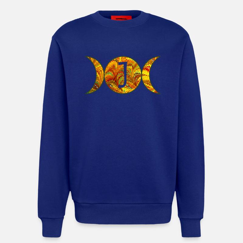 mondphasen e 38 j - Sweatshirt - made by SPREAD  - Iconic Blue