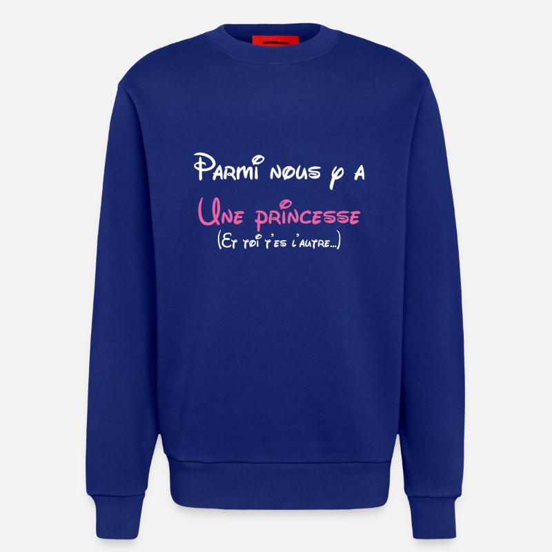 ♥Princesse c'est moi♥ - Sweat bio décontracté fabriqué en UE - Iconic Blue