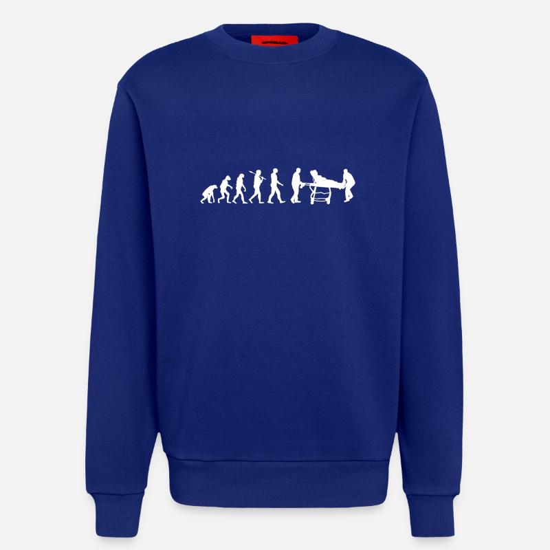 Paramedic Shirt · Evolution · Rescue Service - Sweatshirt - made by SPREAD  - Iconic Blue