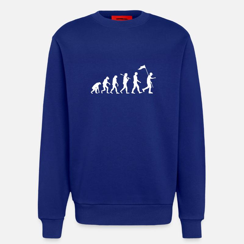 Pfadfinder Evolution · Evolution · Camping · Natur - Sweatshirt - made by SPREAD  - Iconic Blue