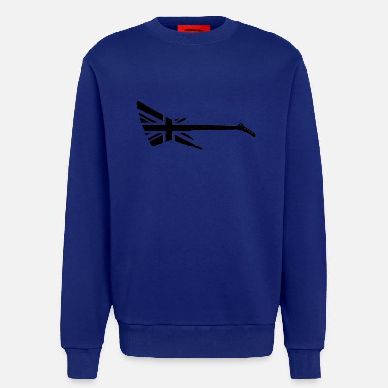 guitar union jack - Sweatshirt - made by SPREAD  - Iconic Blue