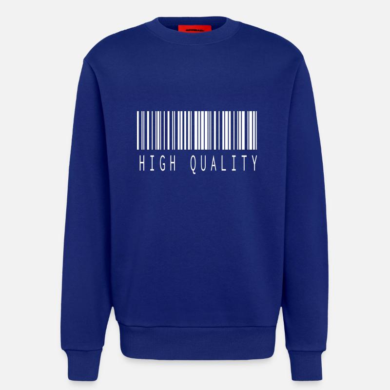 HIGH QUALITY BARCODE WHITE - Sweatshirt - made by SPREAD  - Iconic Blue
