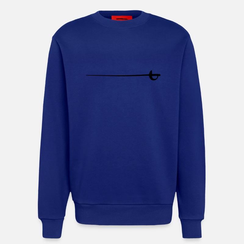 Escrime épée fleurette parade samurai18 - Sweat bio décontracté fabriqué en UE - Iconic Blue