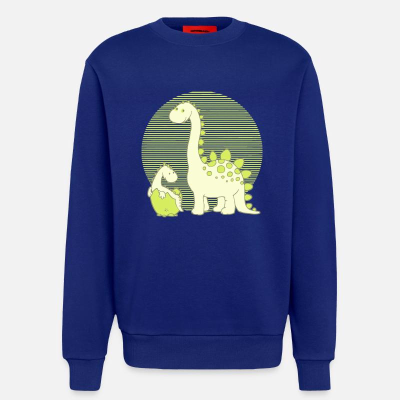 Dinosaur Mom with Hatching Egg - Sweatshirt - made by SPREAD  - Iconic Blue