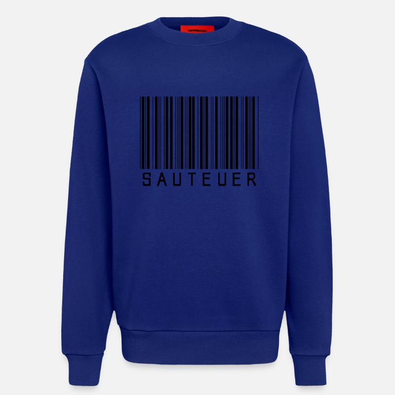 Strichcode "SAUTEUER" black/schwarz - Sweatshirt - made by SPREAD  - Iconic Blue