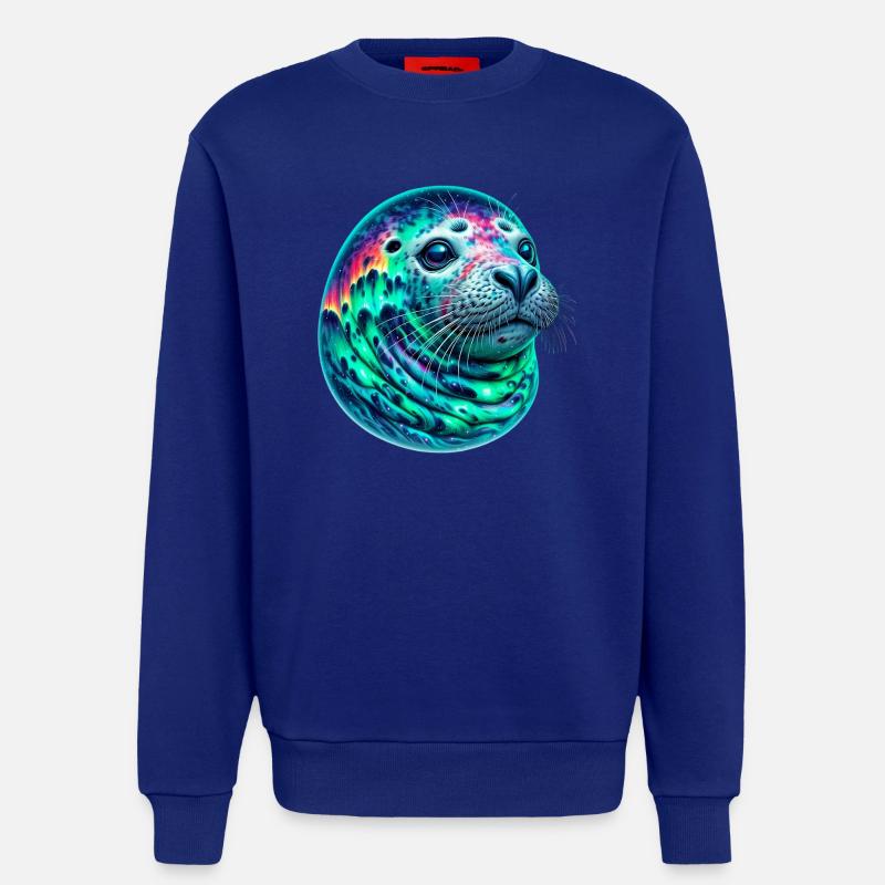 Aurora Borealis Siegel - Sweatshirt - made by SPREAD  - Iconic Blue
