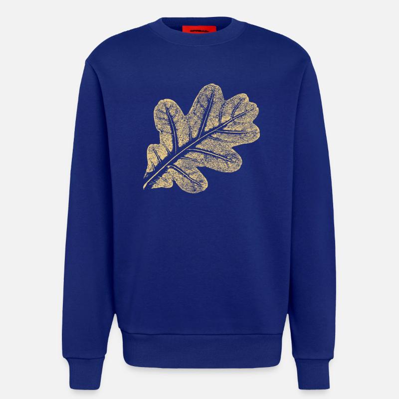 Blatt Eiche / Eichenblatt - Natur Design - Sweatshirt - made by SPREAD  - Iconic Blue
