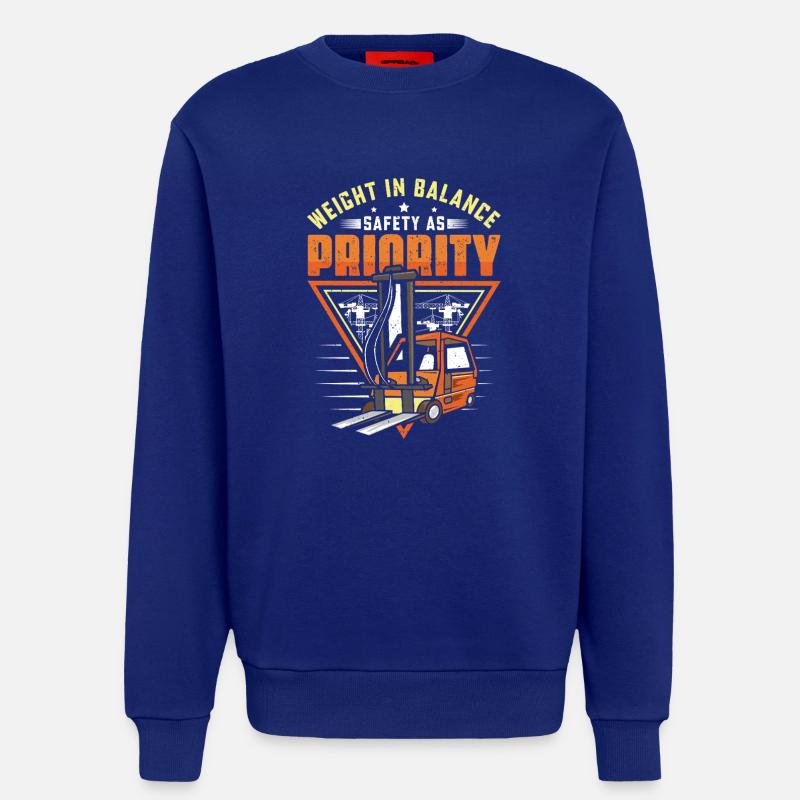 Staplerfahrer Englisch Spruch Stapler - Sweatshirt - made by SPREAD  - Iconic Blue