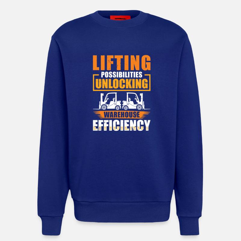 Staplerfahrer Englisch Spruch Stapler - Sweatshirt - made by SPREAD  - Iconic Blue