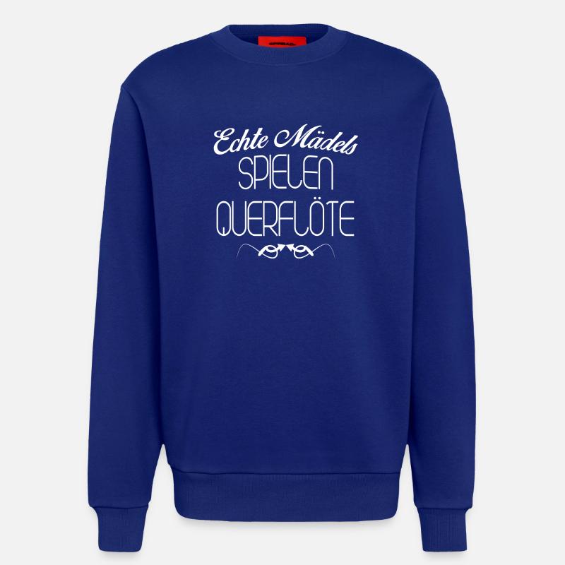 QUERFLÖTE ECHTE MAeDELS - Sweatshirt - made by SPREAD  - Iconic Blue