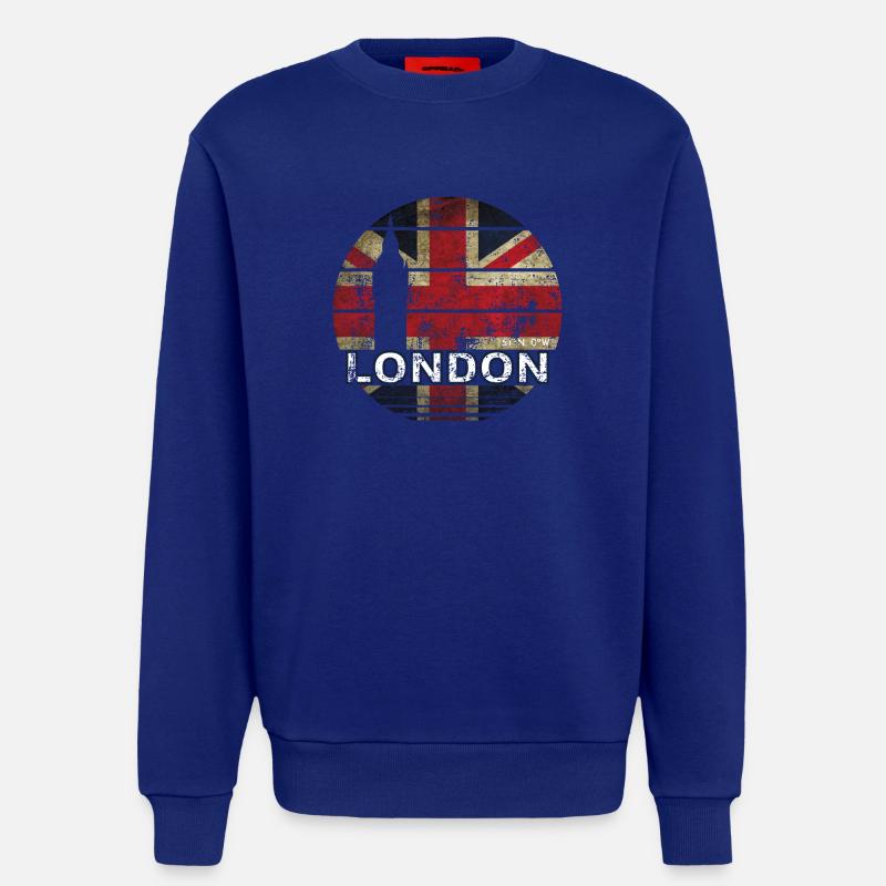 LONDRES ANGLETERRE LONDRES - Sweat bio décontracté fabriqué en UE - Iconic Blue
