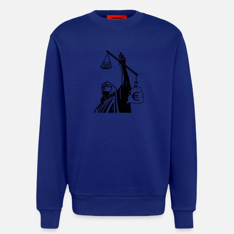 Injustice class struggle redistribution finances - Sweatshirt - made by SPREAD  - Iconic Blue