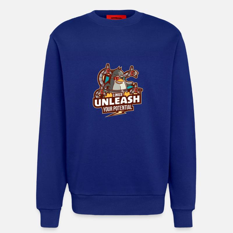 Linux entfesseln Sie Ihr Potenzial - Sweatshirt - made by SPREAD - Iconic Blue