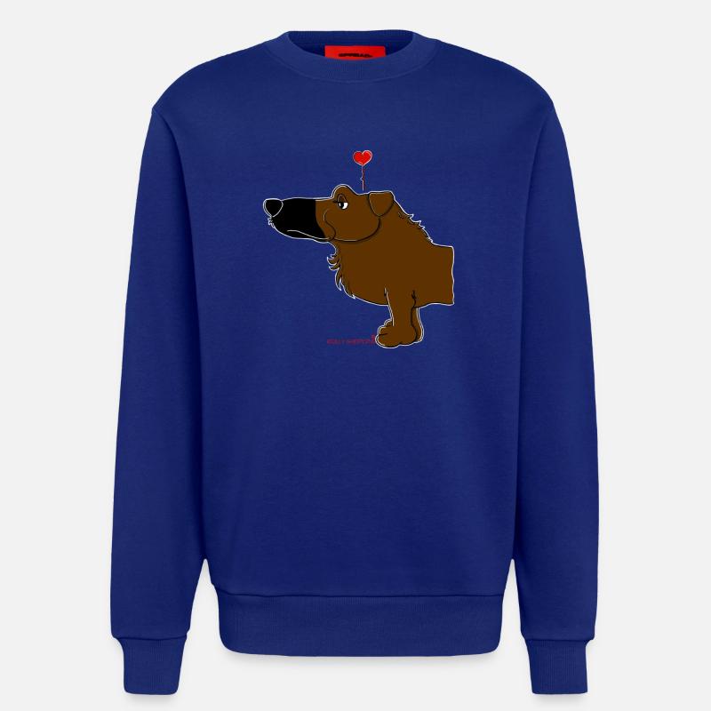 Comic - Hund "Balou" Wolly Sheepling - Sweatshirt - made by SPREAD  - Iconic Blue