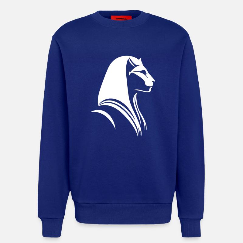 Cat Egypt Pharaoh Silhouette - Sweatshirt - made by SPREAD - Iconic Blue