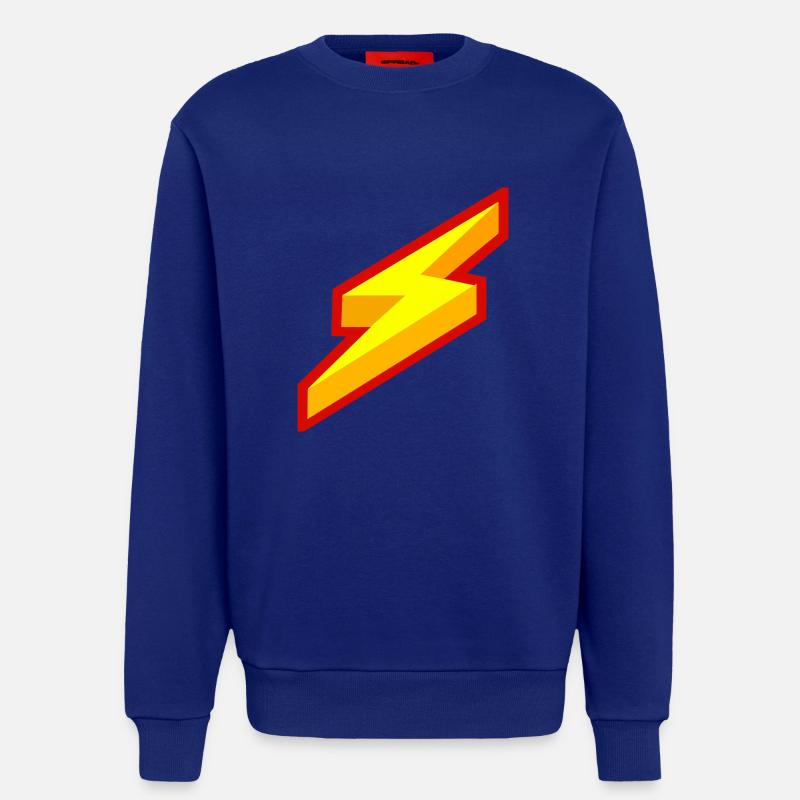 Blitz Comic Symbol - Sweatshirt - made by SPREAD  - Iconic Blue