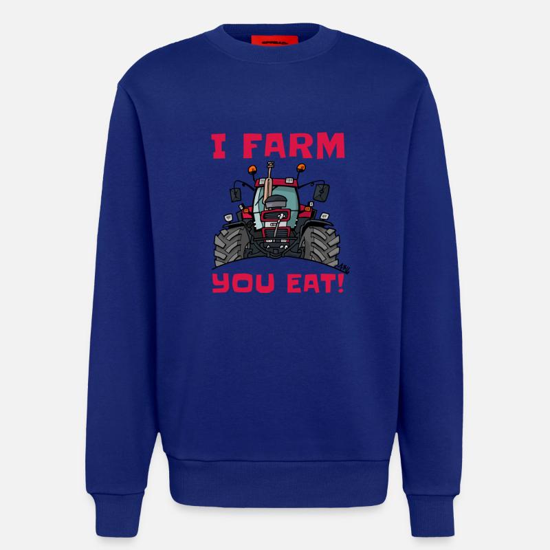 Ich Bauernhofs Fall essen - Sweatshirt - made by SPREAD  - Iconic Blue