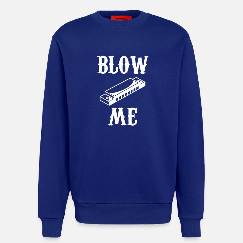 harmonica - harmonica player - harmonica - Sweatshirt - made by SPREAD - Iconic Blue