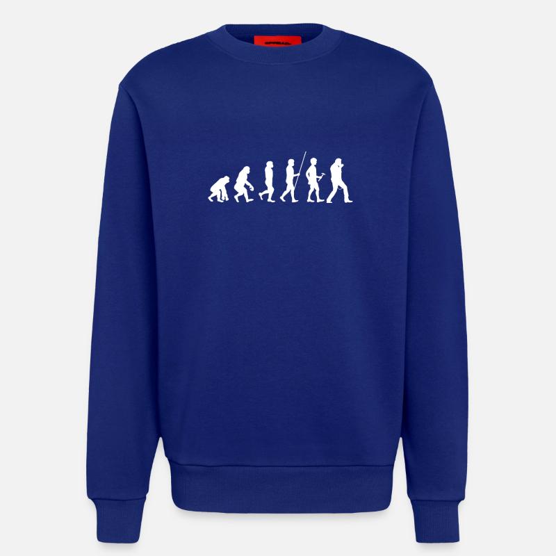 Harmonica - Harmonica Player - Evolution - Sweatshirt - made by SPREAD  - Iconic Blue