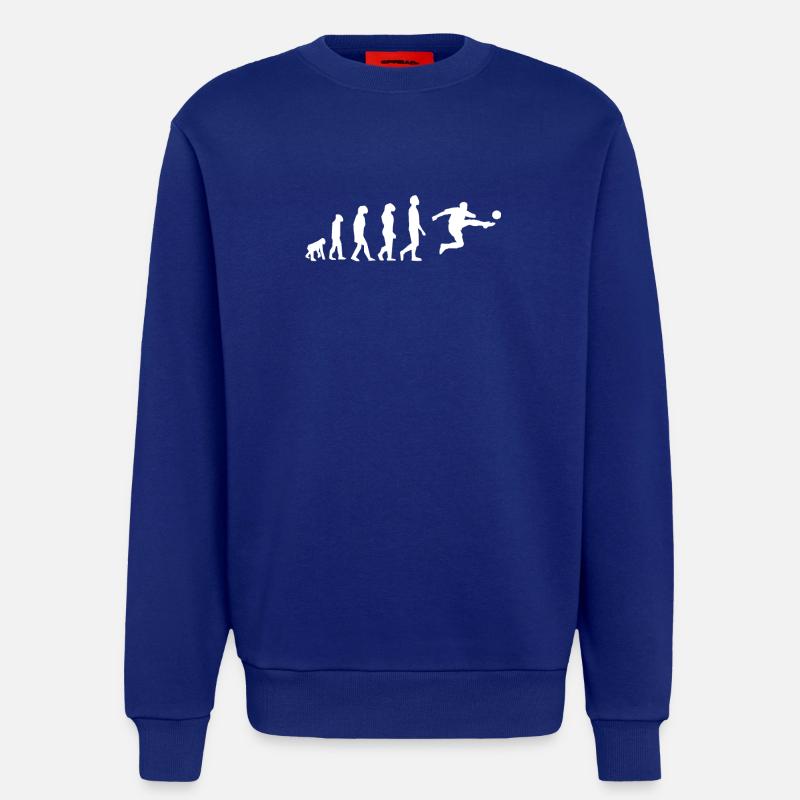 Evolution Fußball Geschenkidee - Sweatshirt - made by SPREAD  - Iconic Blue