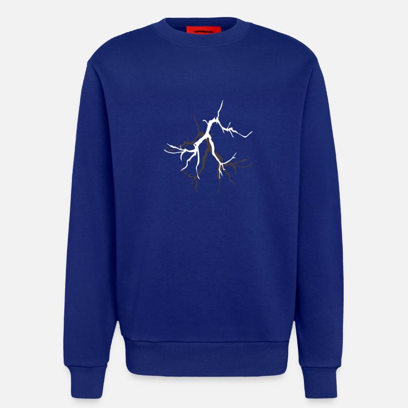 Lightning with Lightning Bolt graphics - Sweatshirt - made by SPREAD  - Iconic Blue