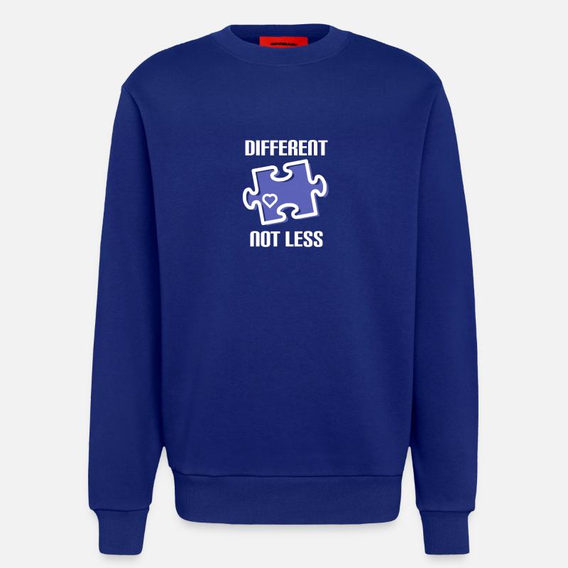 DIFFERENT - NOT LESS! AUTISMUS - Sweatshirt - made by SPREAD  - Iconic Blue
