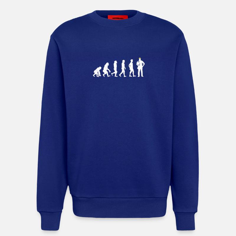 Elektriker Evolution Geschenk - Sweatshirt - made by SPREAD - Iconic Blue