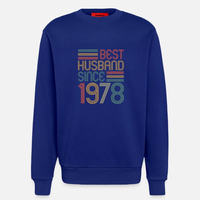 45. Hochzeitstag Bester Ehemann seit 1978 - Sweatshirt - made by SPREAD  - Iconic Blue